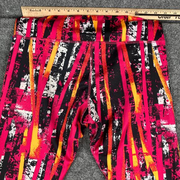 Reebok Capri Leggings Womens Size M Multicolor Abstract Print Stretch Activewear - Picture 9 of 10
